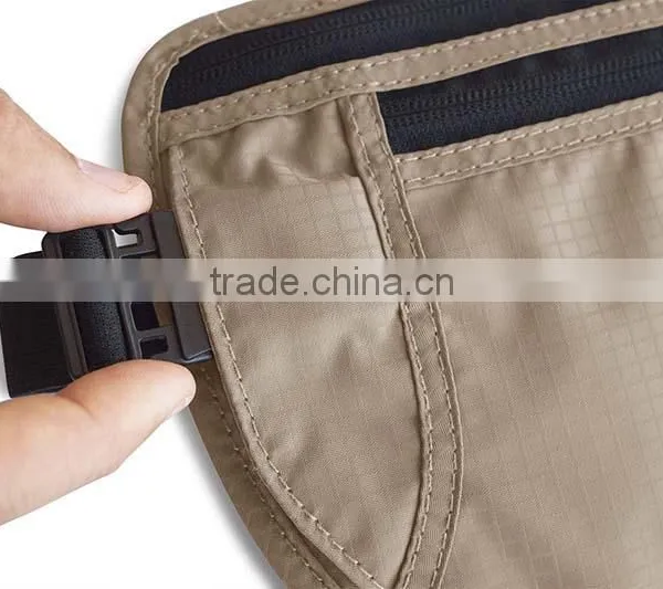 Waterproof Nylon Travel Money Belt RFID Blocking Wallet & Passport Holder photo-5