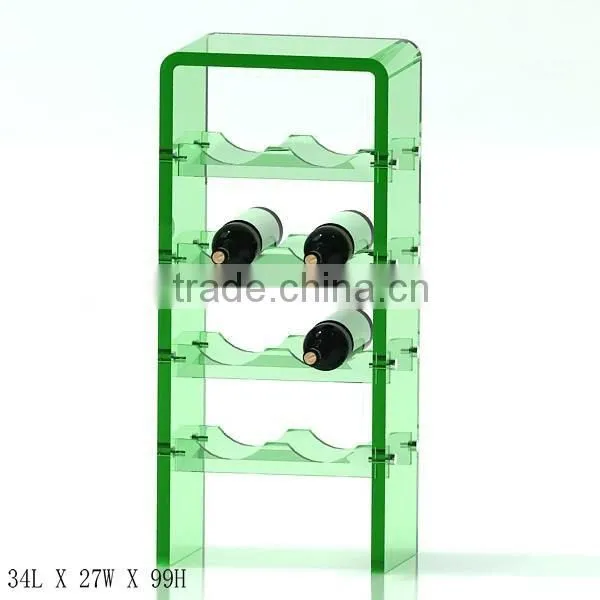 GH-RZ249 High QualityAcrylic Wine Bottle Rack Display With Good Quality,hot Sale Acrylic Wine Display Rack photo-3