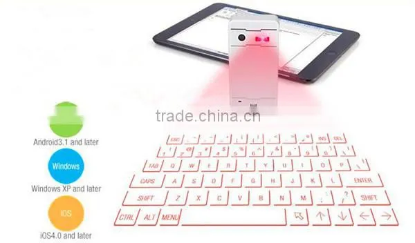 Wireless Bluetooth Laser Projection Virtual Keyboard English Ultra Portable Mini Keyboard For Lenovo Iphone Huawei photo-3