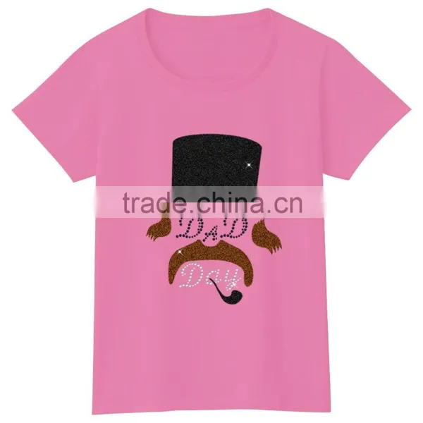 Happy Dad Day Daughter for Father's Day Surprise Cotton Tshirt photo-5