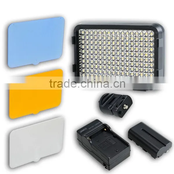 XT-160 5800K LED Video Light Camcorder Lamp CN-160 Battery Charger photo-6