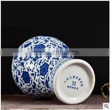 Jingdezhen China Antique Blue and White Custom Made Flower Vase for Wholesale Supplier's Choice photo-3