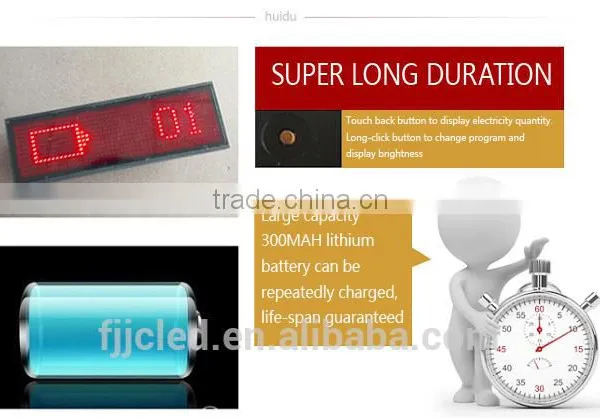 LED Name Tag / LED Name Badge for Scrolling Messages photo-4