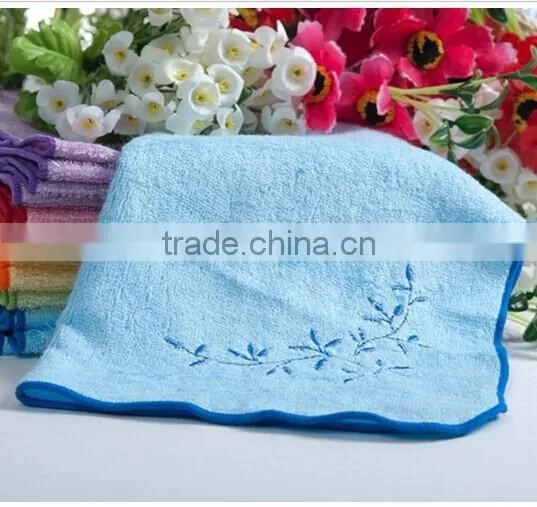 Hot Sales Cotton Velour Bamboo Fibre Embroidery Design Fancy Hand Towels photo-5