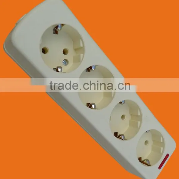 European Style 3 Way Power Extension Socket With Earth (E5003E) photo-4