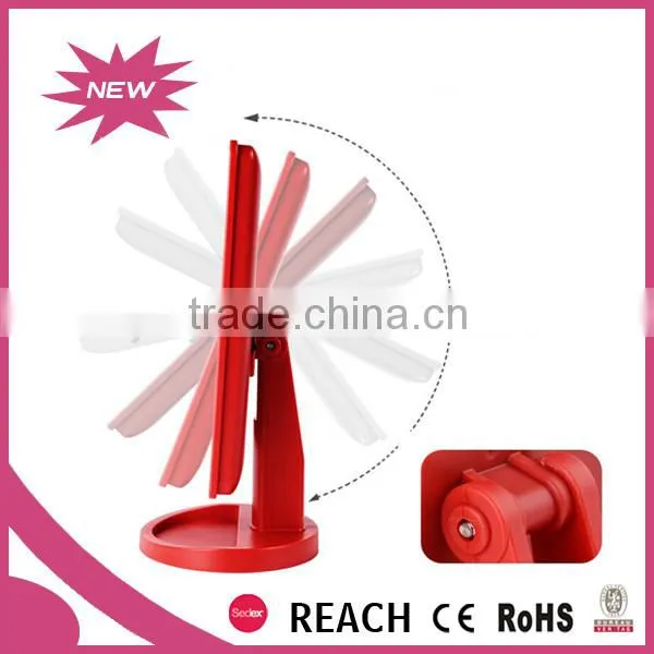 Table Standing Rotating Battery Operated Lighted Mirrors photo-3