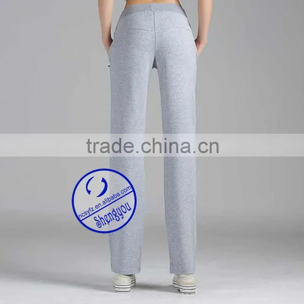 Wholesale Custom 100% Polyester Blank Women Yoga Sweat Pants photo-6