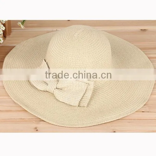 Wholesale Fashion Straw Hats With Bow Tie Decoration for Summer Hat for Lady&women photo-4