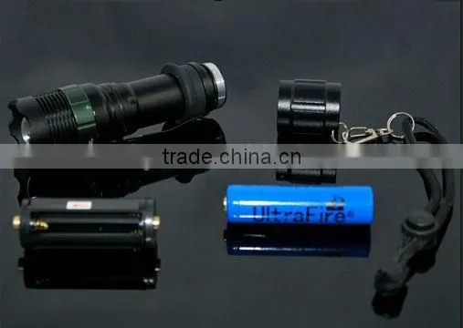 Power Style Cree LED Flashlight Waterproof Torch With Metal Hook LED Professional Lighting photo-6