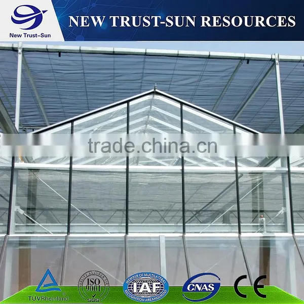 Simple Low Cost Glass Agricultural Greenhouse