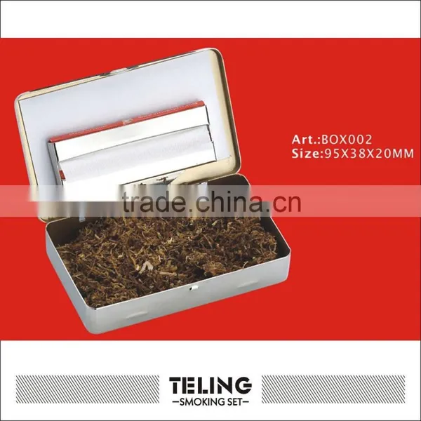 Metal rectangular shape tobacco holder