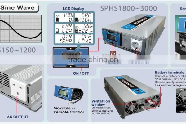off Grid Pure Sine Wave Solar Inverter 3000W photo-2