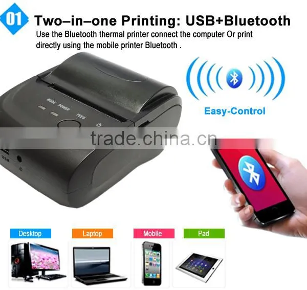 Portable Bluetooth 58mm USB Mini Thermal Printer IMP006 photo-6