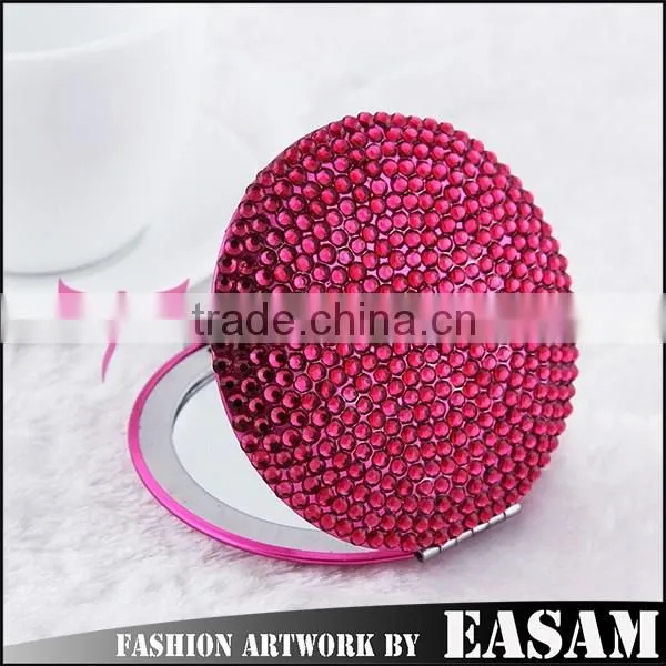 Easam Hot Handmade Full of Rhinestone Compact Mirror for Gift photo-3