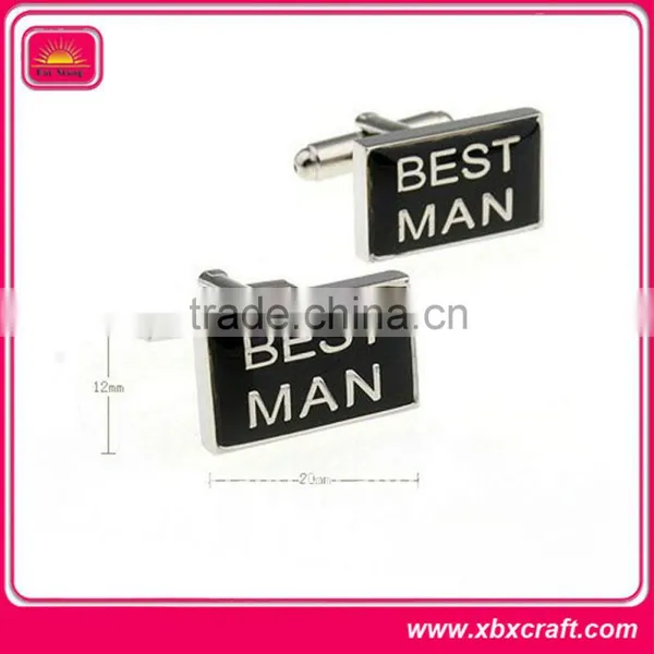 Promotional Fashion Simple Metal Square Cufflinks photo-2