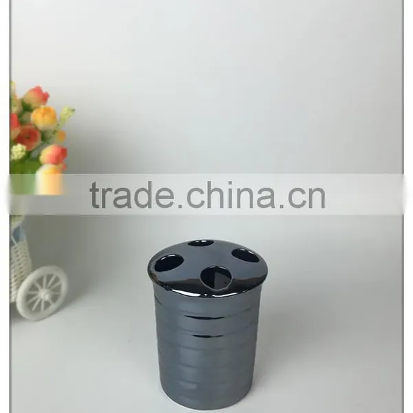 Polyresin Jewelry Blue Glaze Ceramic Bathroom Set photo-5
