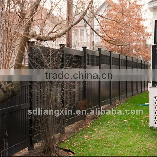 New Design Dark Brown Vinyl Fence
