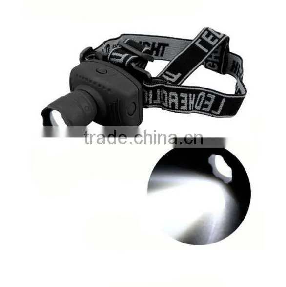 T27B AAA Battery Support Plastic Zoomable Led Headlight photo-2