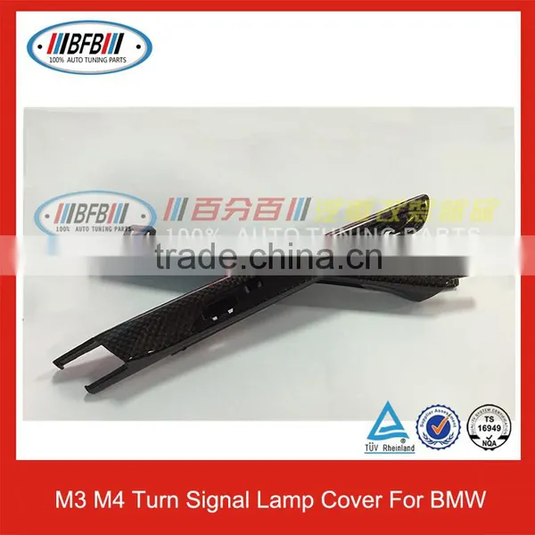 Carbon Fiber Fender Side Grill Cover For BMW M3 M4 F80 F82 Replacement Cover photo-3