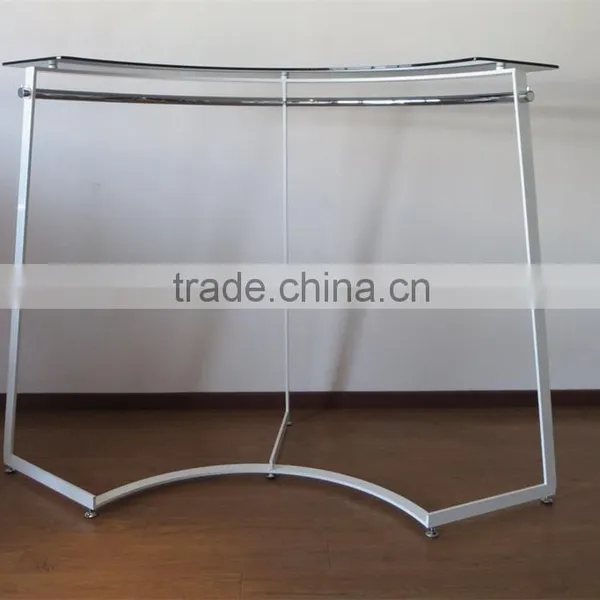 Floor Standing Curve Rail Shopping Mall T-Shirt Display Rack photo-2