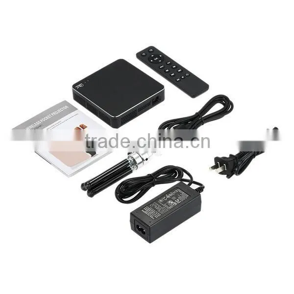 HDP200 Mini DLP Projector 200 ANSI Lumens 1280x800 1080p for Home Theater photo-4