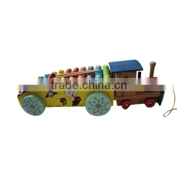 Wooden Children Xylophone in Truck Shape
