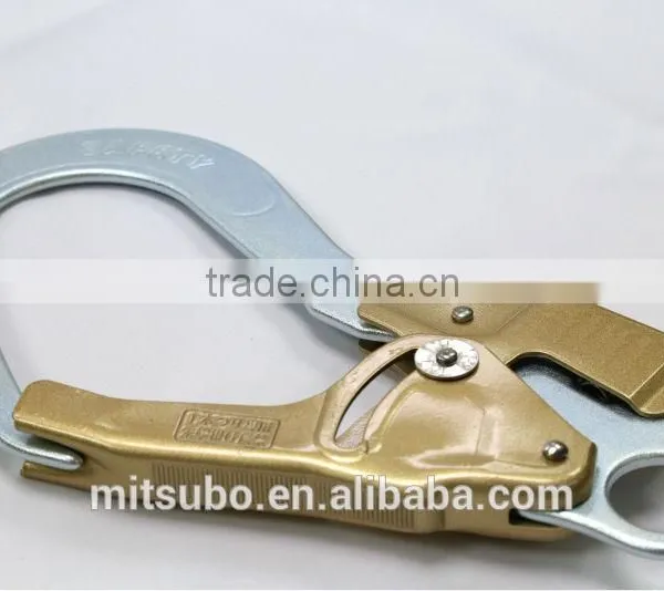 Silver&Gold Fall Arrestor Metal Safety Harness Forged Taiwan Rope Hook photo-3