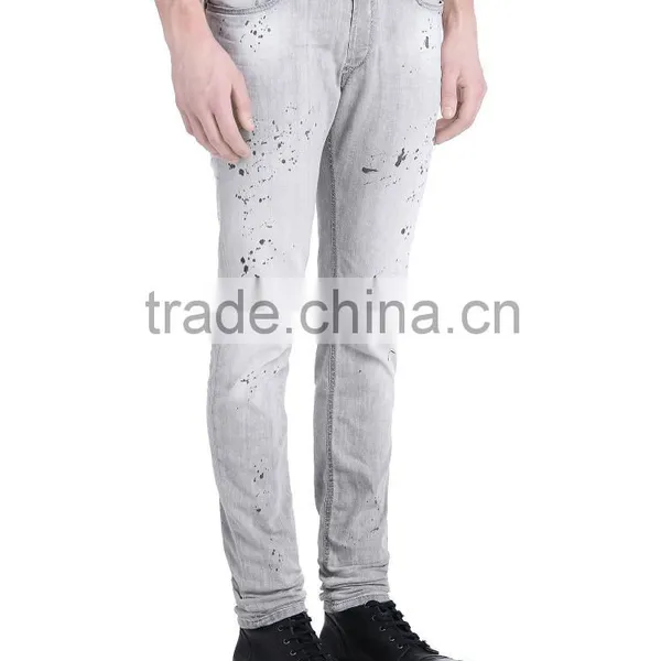 2015 Hot Sale Cheap Skinny Jeans For Men 100%Cotton Denim Wholesale Men Denim Jeans photo-2