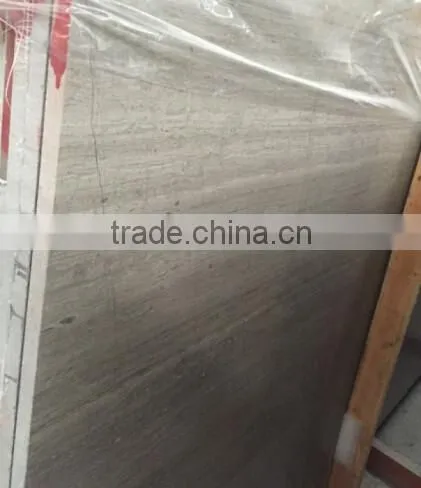 Grey Wooded Marble Slab Supplier 12"*24"*3/8" photo-2