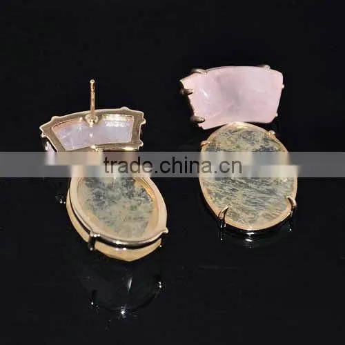 Drop Style Natural Stone Earrings Top Quality Semi Precious Stone Jewelry photo-6