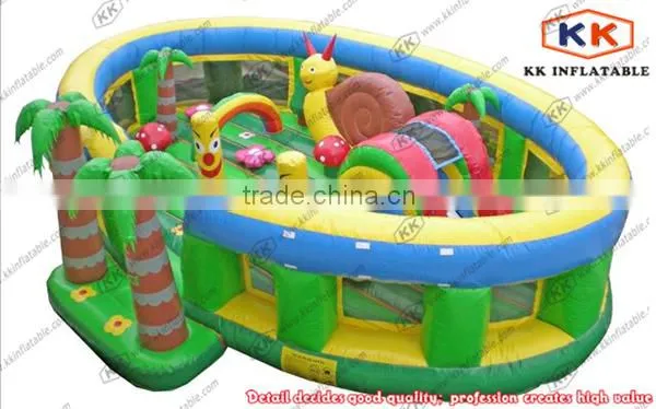 Outdoor Inflatable Forest Jungle Bouncer Playground / Inflatable Children Playground