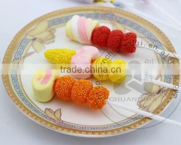 Halal Soft Gummy Candy and Marshmallow Lollipop, Gelatin Candy Lollipop photo-3