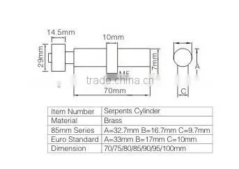 Euro Profile Cylinder Lock photo-2