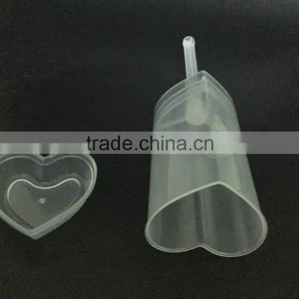 Christmas Hot Selling Round or Heart Shape PP Cake Decoration Tubes With Lid photo-2
