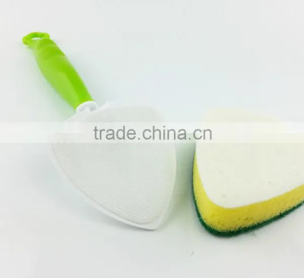 Kitchen Cleaning Long Handle Cleaning Sponge Brush Cleaning Sponges With Handle photo-2