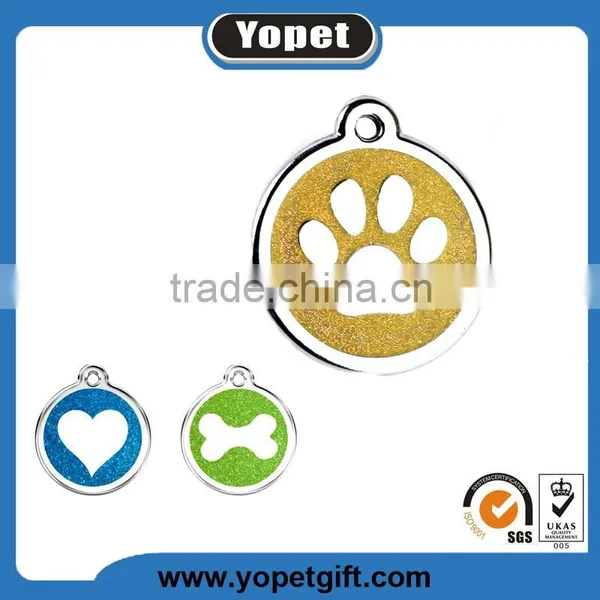 Claw Shape Hollow Logo Metal Dog Tag Necklace
