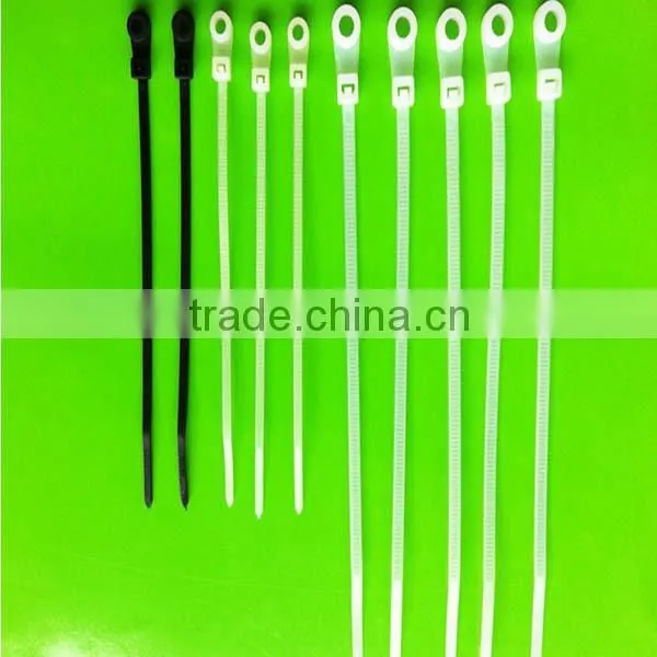 Powerfull Nylon 66 Black & White Mountable Head Cable Wire Tie photo-5