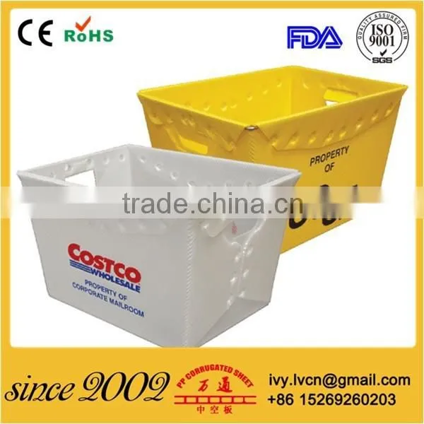 Folding Corrugated Plastic Storage Box photo-2