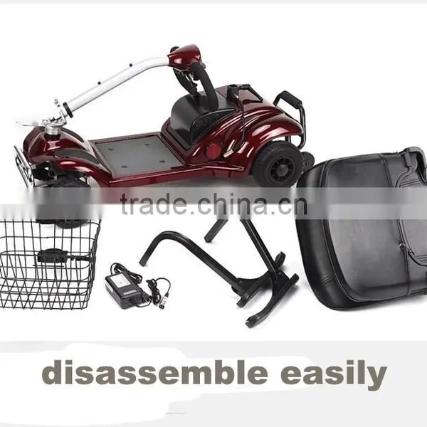 270W Small 4 Wheel Easy Folding Mobility Disabled Scooter for Older People Lightweight Mobility Scooter photo-4