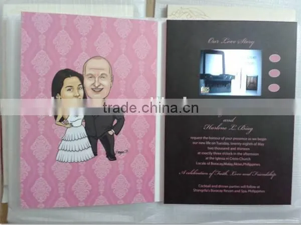 Hot Sale 7 Inch A4 Paper Card Lcd Video Business Card for Advertising photo-2