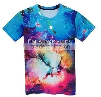 Custom Mens Womens 3D Galaxy Short Sleeve Round Tops Casual T-Shirt photo-2
