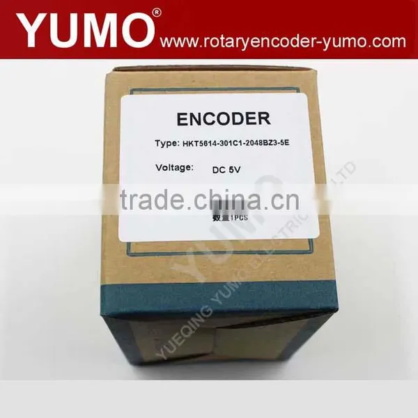 HKT5614 56mm IP54 5VDC 2048ppr ABZ Mini Disks CNC Stepper Motor Shaft 14mm Incremental Rotary dc Motor Encoder photo-2