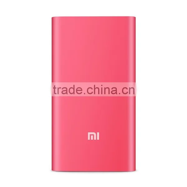 Super Slim 9.9mm Xiaomi Power Bank 5000mAh Original, Portable Mobile Baterry Smart Powerbank 5000mAh Charger, Red and Silver photo-6