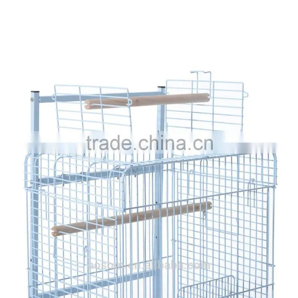 Pawhut 58" White Garden Decor Metal Bird Cage photo-4