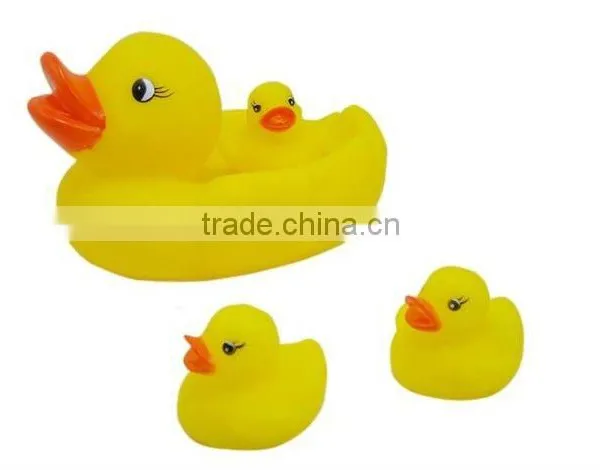 USA Standard Four Ducks Yellow Baby Kids Happy Hour Race Cute Toys Bathing Rubber Squeaky CA