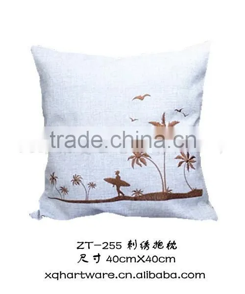Custom Printed Custom Size Embroidery Plain Linen Pillow Covers photo-5