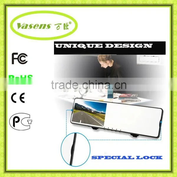 Car Dvr 4.3"vehicle Black Box Night Vision Mirror Car DVR With Backup Camera and G-Sensor photo-3