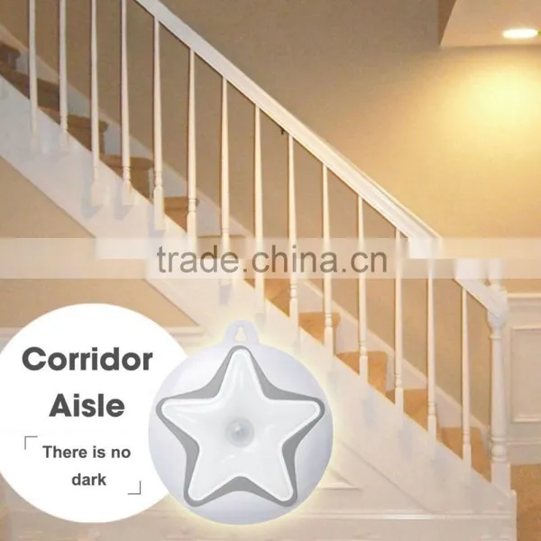 Senser Light Rechargeable LED Wireless Light-Motion Human Sensor LED Wall Light Star Night Light photo-5