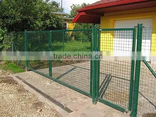 Wire Mesh Perimeter Security Panel Gate System/ Construction Welded Nylofor 3D Wire Panel Fence Gate photo-3