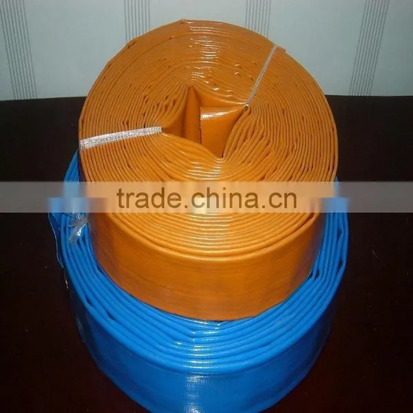 Flexible PVC High Pressure Water Delivery Hose Connected With Irrigation Drip Hose